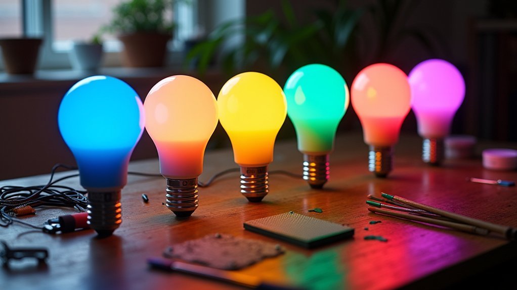 diy color changing bulbs project