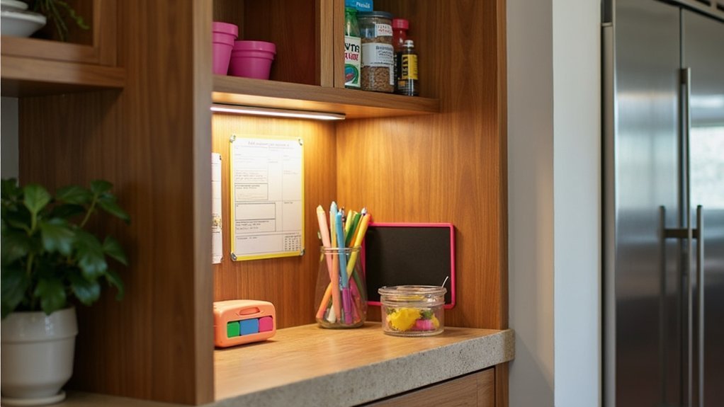 hidden cabinet organization system