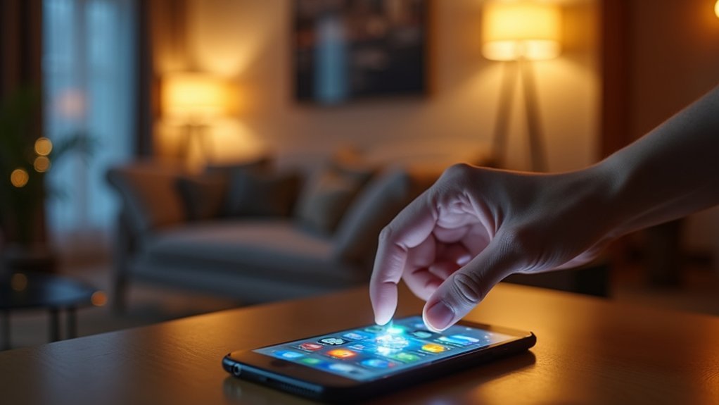 smartphone controlled home lighting