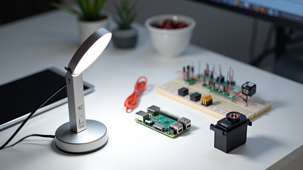 alexa desk lamp components