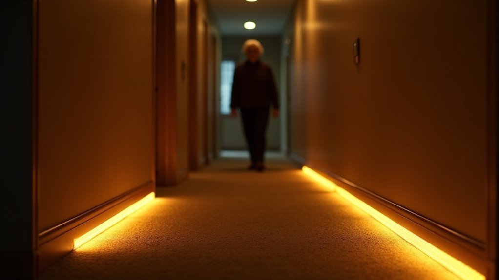 automated emergency lighting pathways