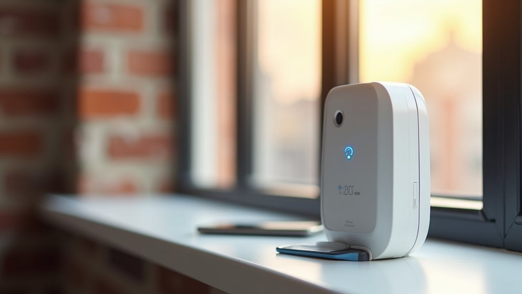 automated radon monitor selection