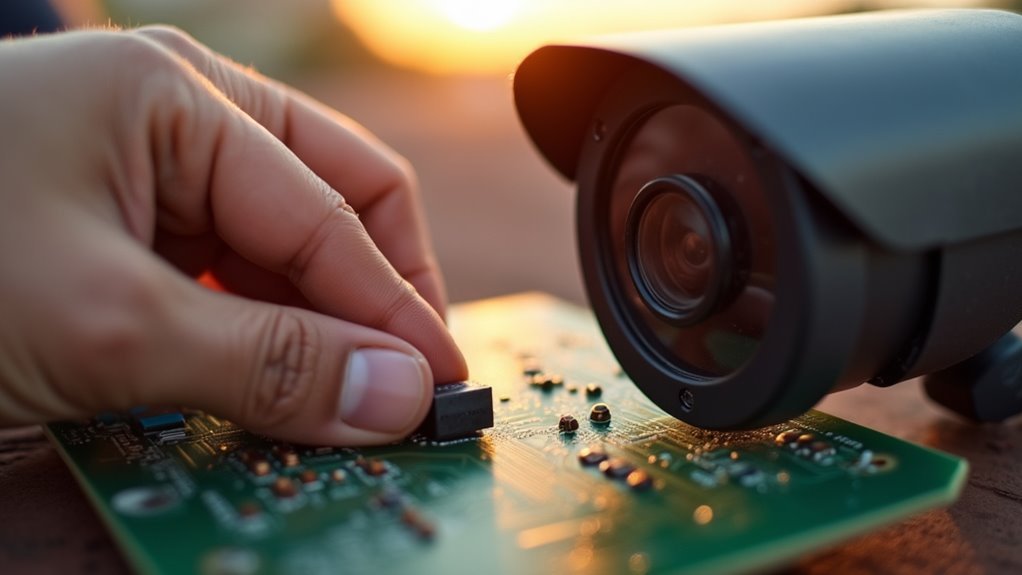 configure solar camera settings