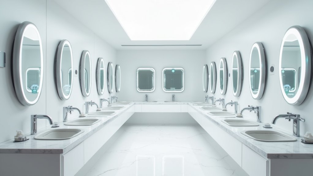 custom bathroom tech mirrors