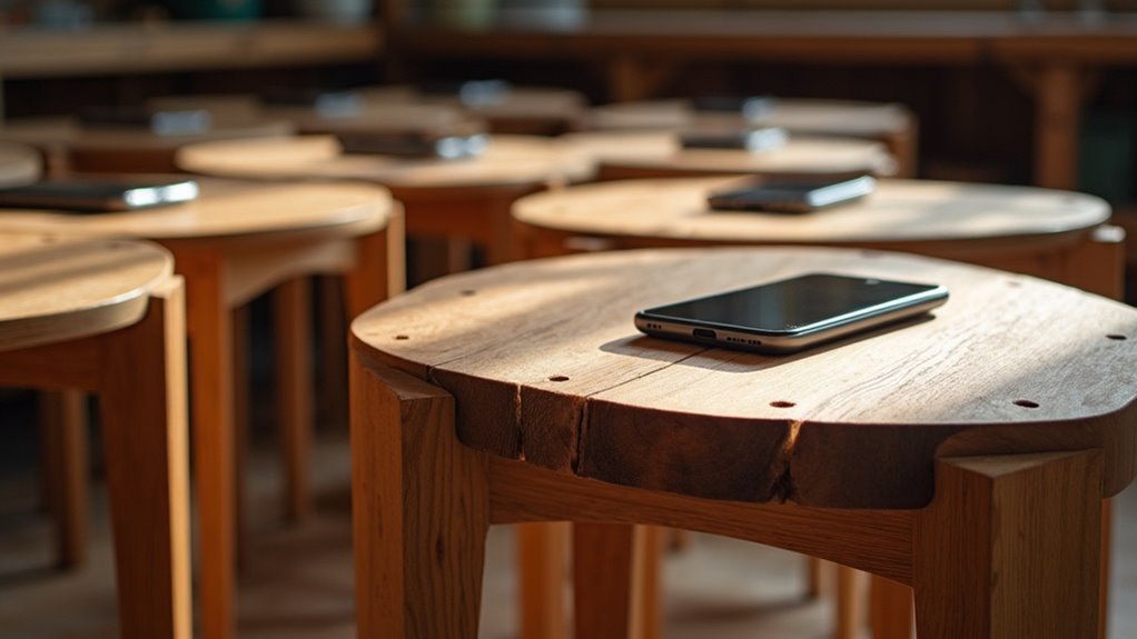 diy phone powered side tables