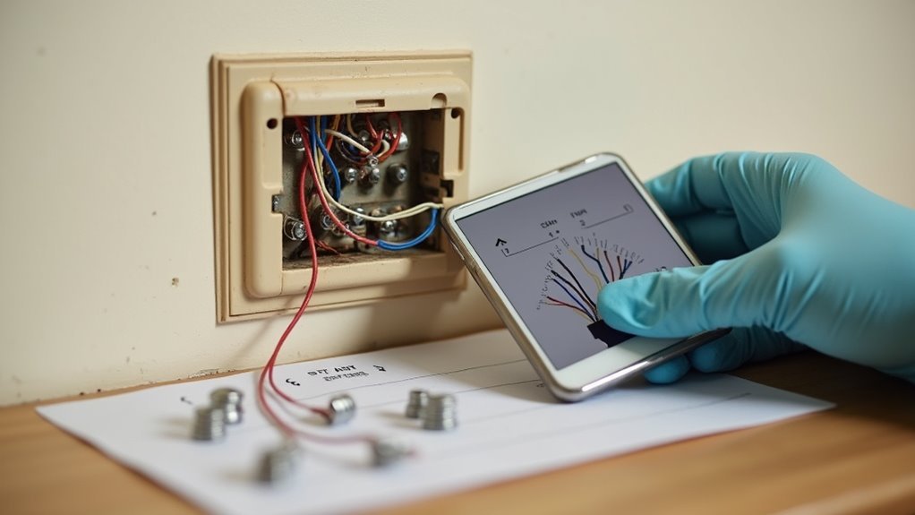 document wiring turn off power