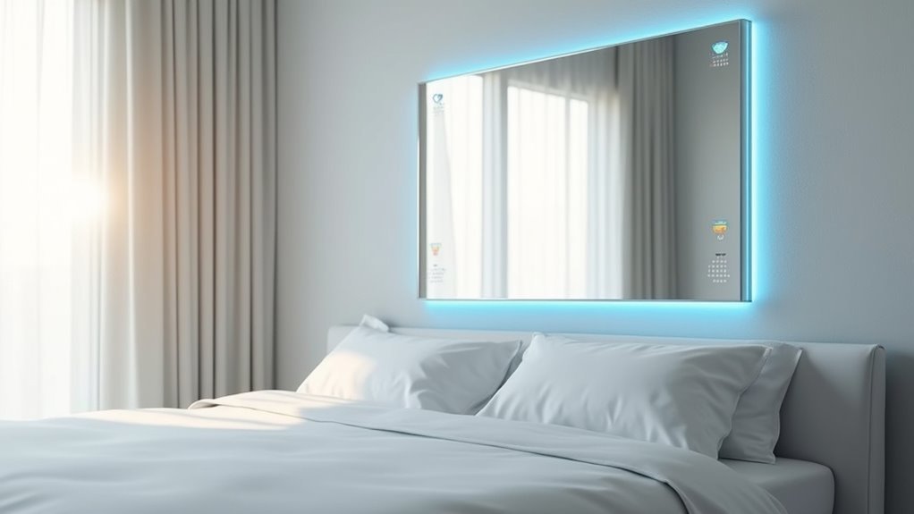 elegant bedroom mirror calendars