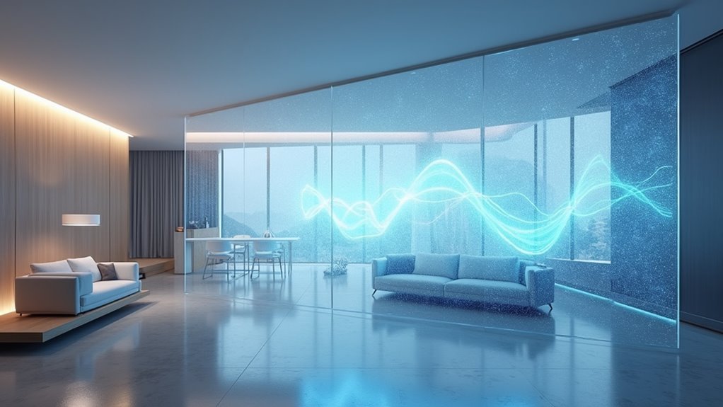 elegant transparent room dividers