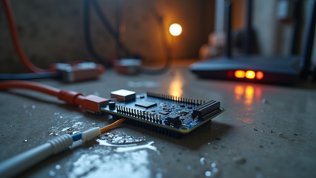 esp32 water detection network