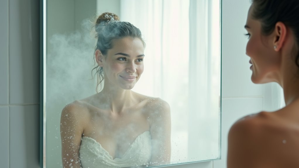 fog free mirror clarity technology