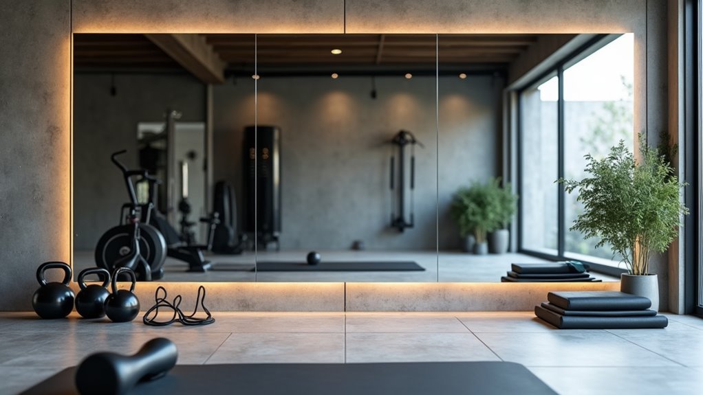 frameless fitness mirror technology
