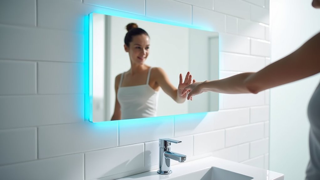 hands free motion sensor mirrors
