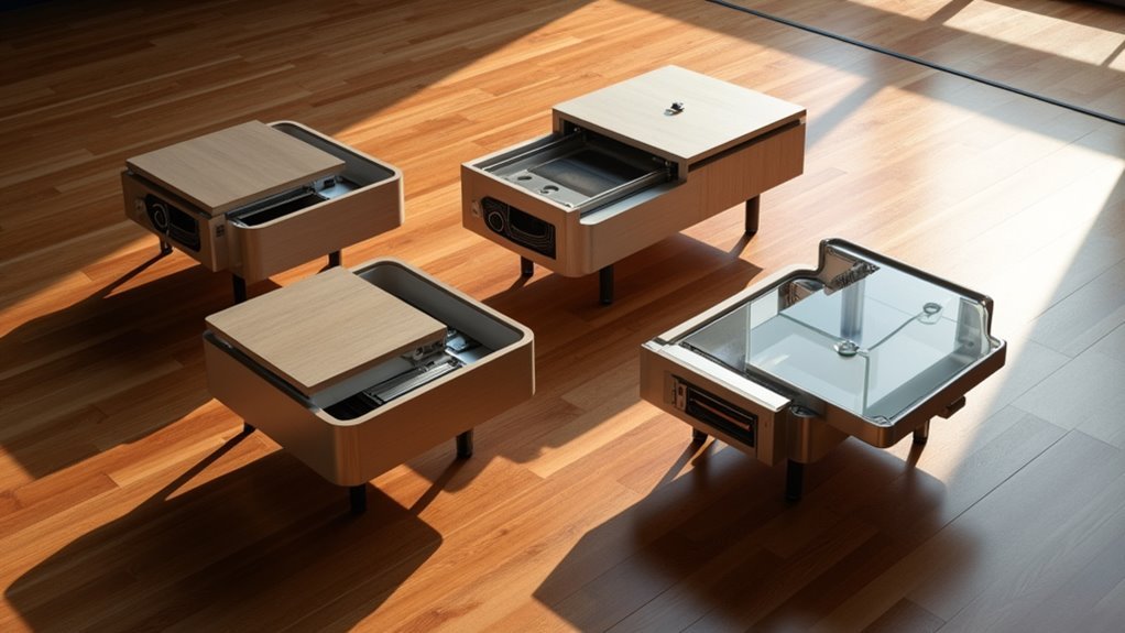 hidden projector coffee tables