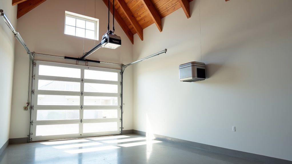 high ceiling garage door opener