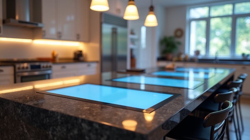 interactive kitchen island displays