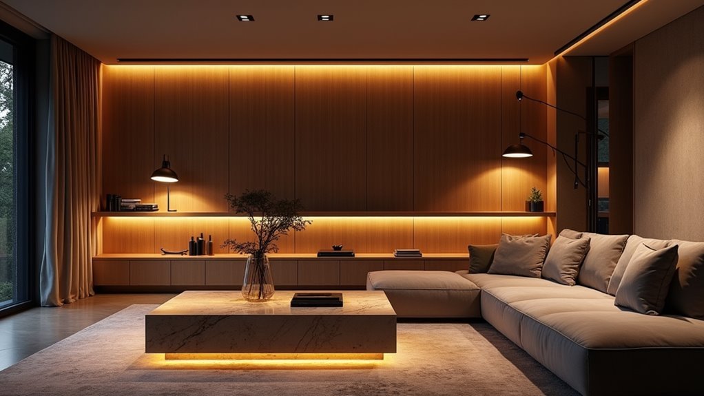 layered lighting for ambiance