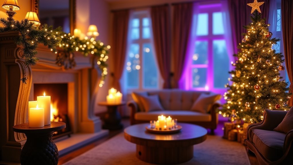 layered lighting for holidays