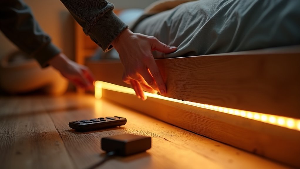 led bed frame lighting benefits