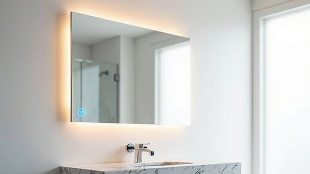 luxury voice controlled vanity mirror
