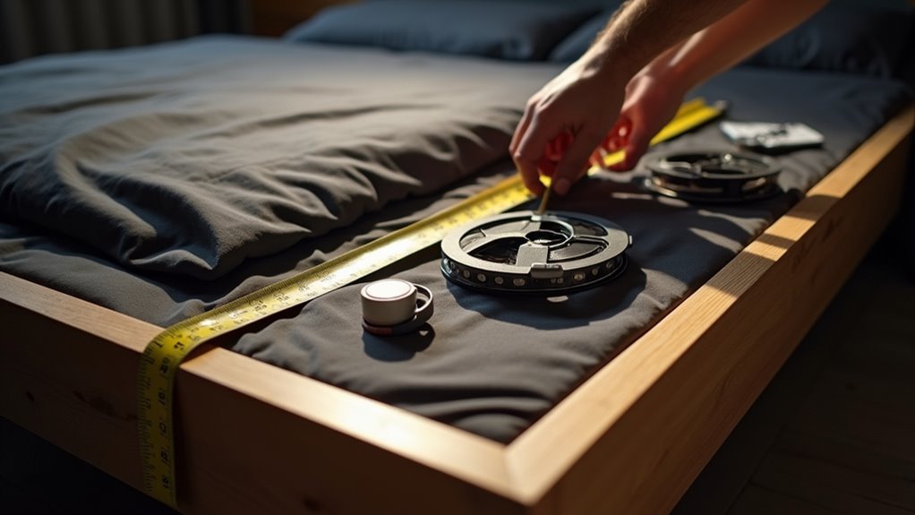 measure bed frame perimeter