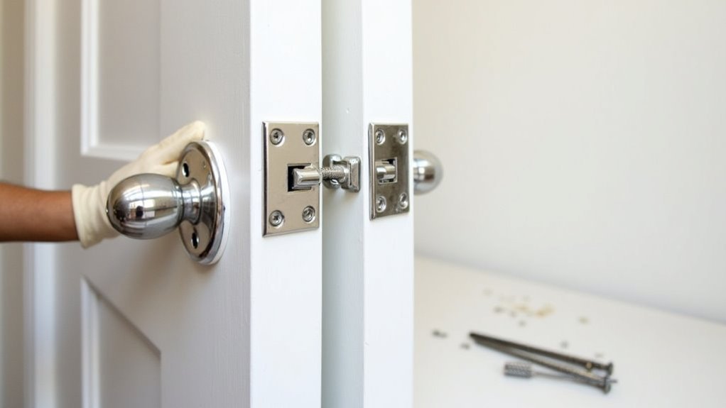no drill security door locks