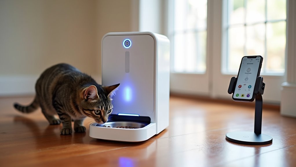 remote pet feeding surveillance