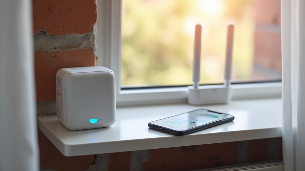 remote radon monitoring access