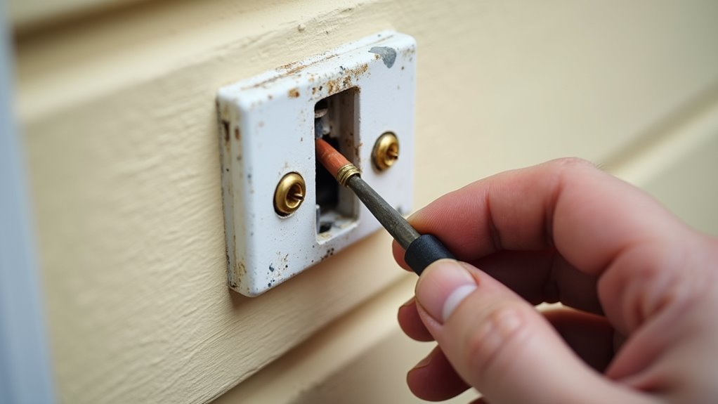 remove old doorbell safely