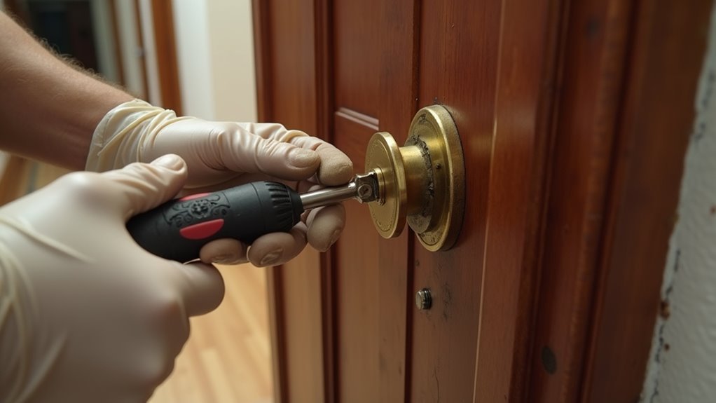 remove old lock system