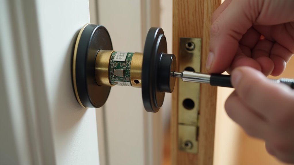 retrofit smart lock installation