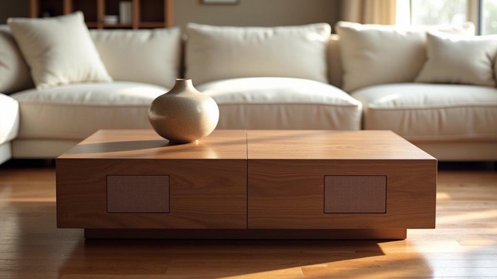 seamless stylish coffee table audio