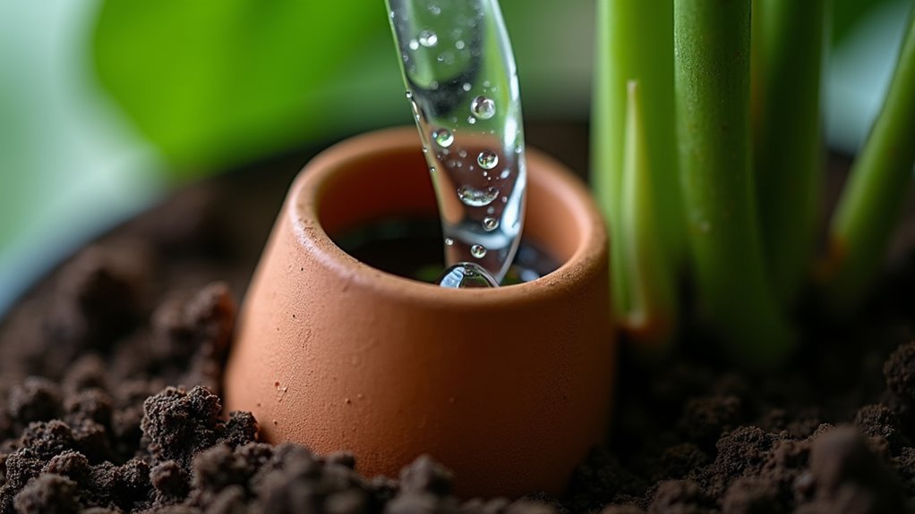 self regulating terracotta watering system