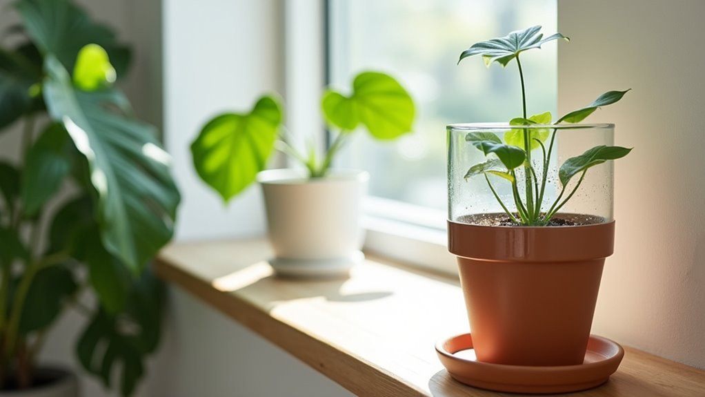 self watering indoor plant system