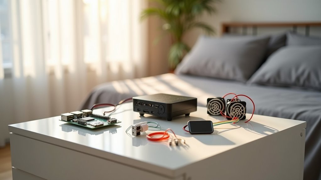 smart bedroom air monitor components