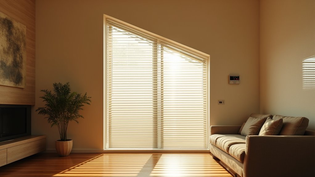 smart blinds for trapezoids