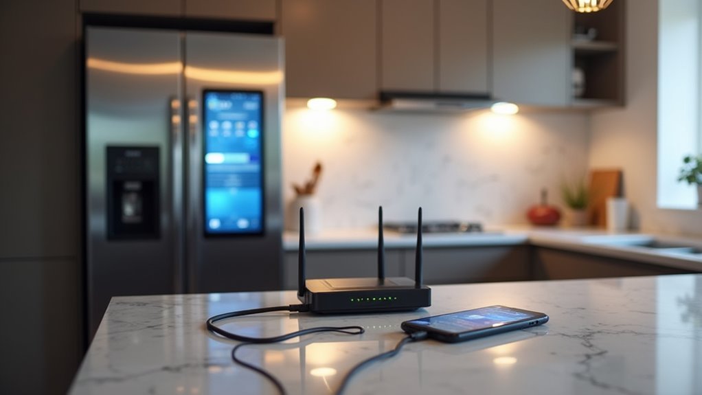 smart fridge network setup