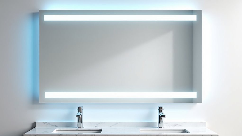 smart led wall mount mirror