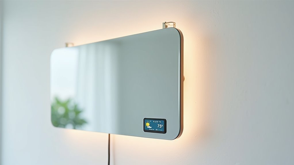 smart mirror weather display