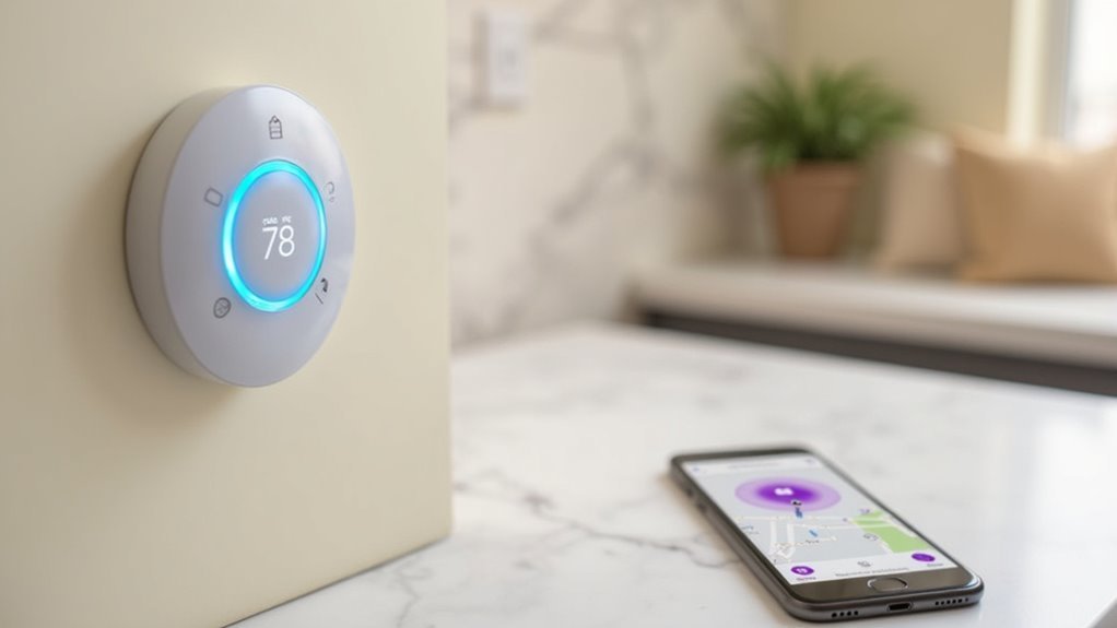smart thermostat geofencing features