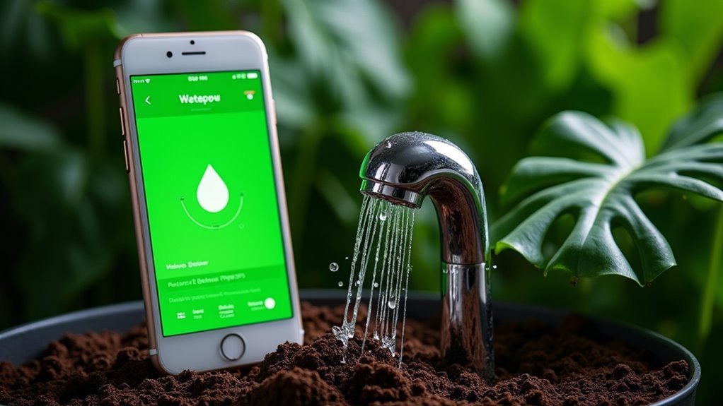 smartphone controlled garden irrigation