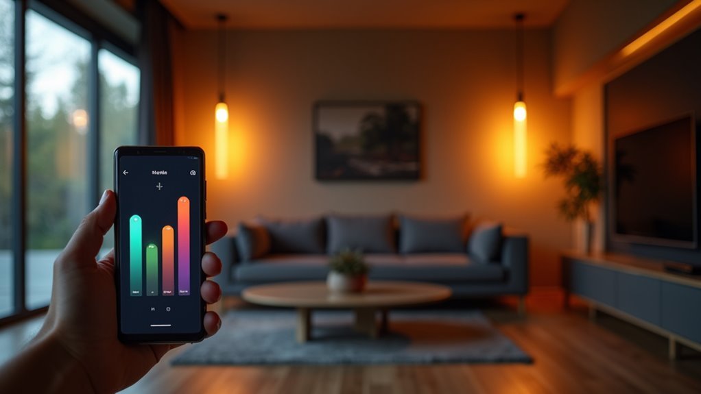 smartphone controlled home lighting