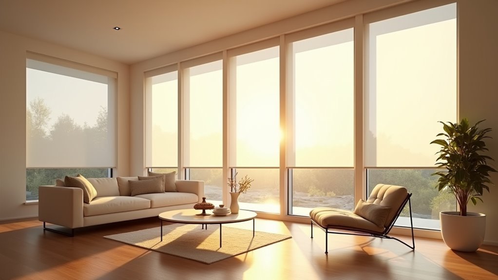 solar powered window shades
