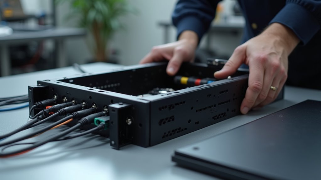 sturdy enclosure with ventilation