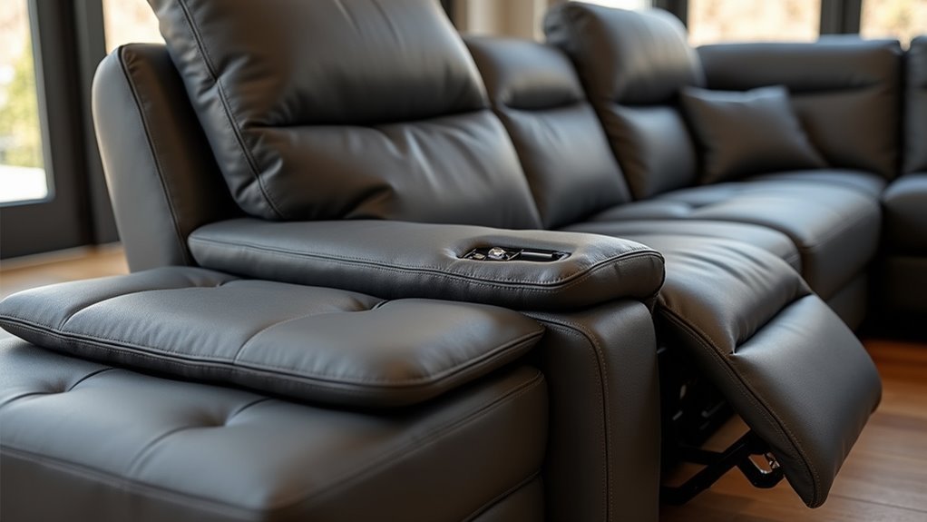 tech friendly corner recliner sofa