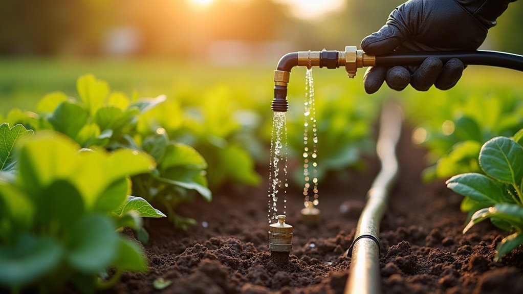 test and adjust irrigation system