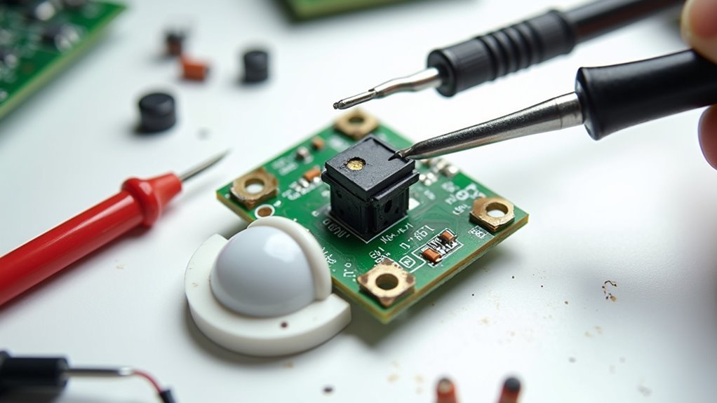 test replace sensor components