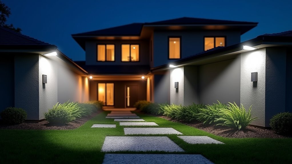 voice activated outdoor security lighting