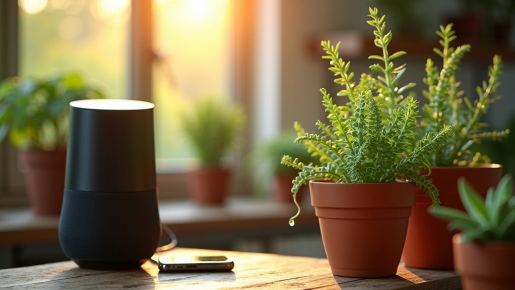 voice activated plant watering schedules