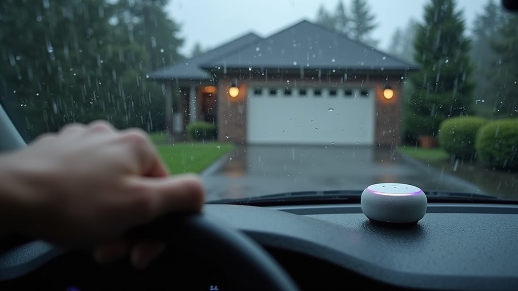 voice controlled garage door safety