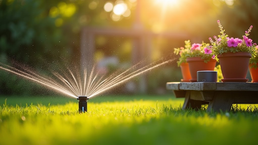 voice controlled garden watering schedule